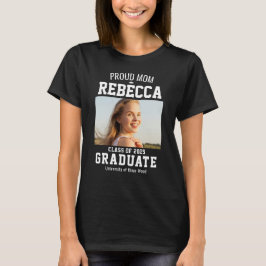 Camiseta Turma de 2025 Mãe Orgulhosa Graduada Personalizado