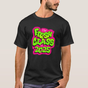 Camiseta Turma de 2025 Sênior Fresh Estilo de TV Retro dos
