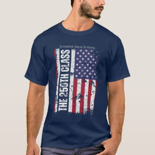 Camiseta Turma de 2026 250º Aniversário Graduado Vintage