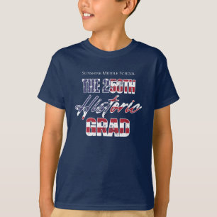 Camiseta Turma de 2026 250º Aniversário Graduado Vintage