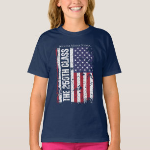 Camiseta Turma de 2026 250º Aniversário Graduado Vintage