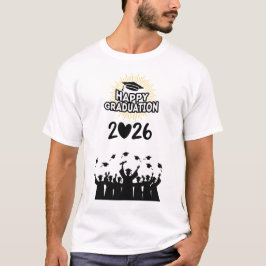 Camiseta Turma de 2026 Feliz Formatura - Minimalista