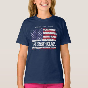 Camiseta Turma de 2026 Graduação Vintage 250º Aniversário