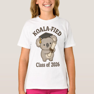 Camiseta Turma de 2026 Koala-fied Formatura de Koala Fofa