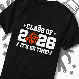 Camiseta Turma de 2026 Laranja Grito de Graduação É Hora de