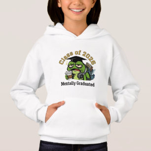Camiseta Turma de 2026 Mentalmente Graduado Sapo Cansado