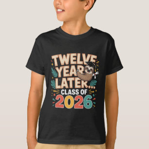 Camiseta Turma de 2026 Sênior Doze Anos Depois Formatura da