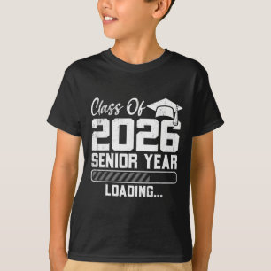 Camiseta Turma de 2026 Último Ano Carregando Contagem Regre