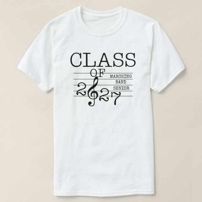 Camiseta Turma de 2027 Banda Marcial Sênior (Frente do Design)