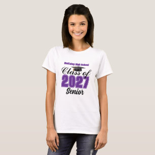Camiseta Turma de 2027 do Ensino Médio Feminino da Classe R