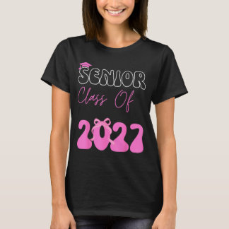 Camiseta Turma De 2027 Senior 2027 Coquette Laço Rosa
