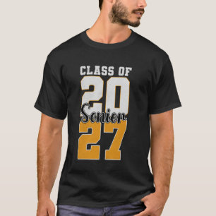 Camiseta Turma de 2027 Senior 27 Graduado Graduação Jogador