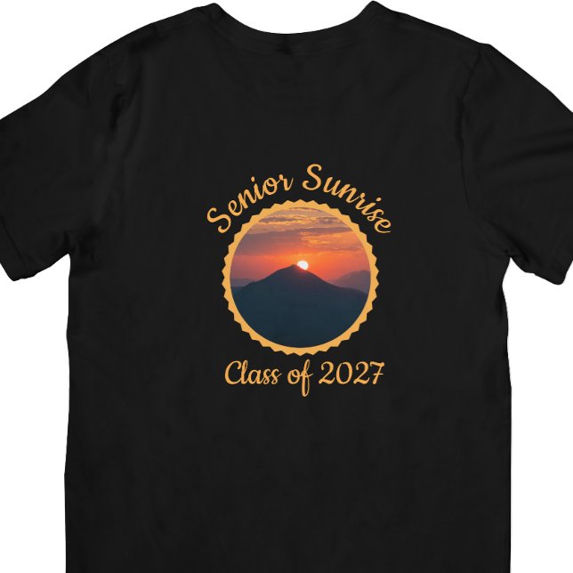 Camiseta Turma de 2027 Senior Sunrise (Senior Sunrise Last First Day for Class of 2027)