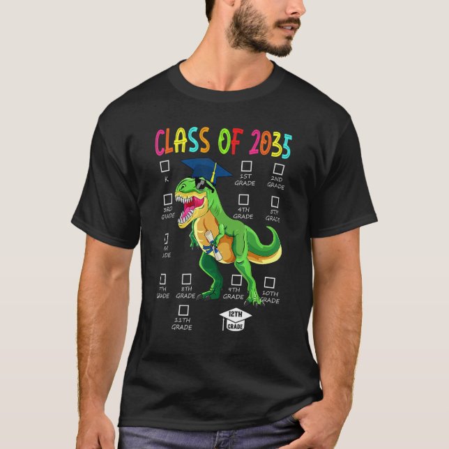 Camiseta Turma De 2035 Cresça Comigo Pré K Jardim De Infânc (Frente)