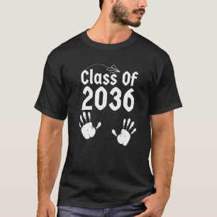 Camiseta Turma De 2036 Cresça Comigo Impressão Da Mão No Ve