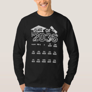 Camiseta Turma De 2036 Cresça Comigo Impressão Da Mão Pré K
