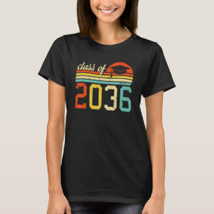 Camiseta Turma De 2036 Retro Pré K Jardim De Infância Pré-E