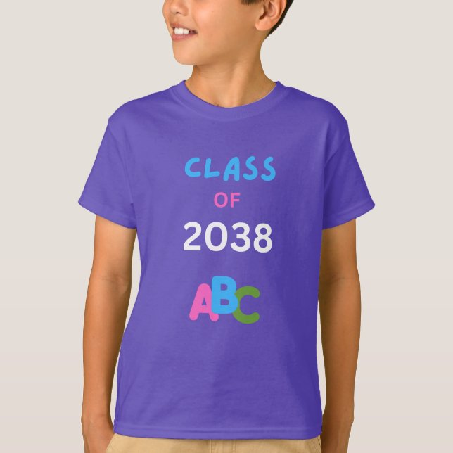 Camiseta Turma de 2038 com abc (Frente)