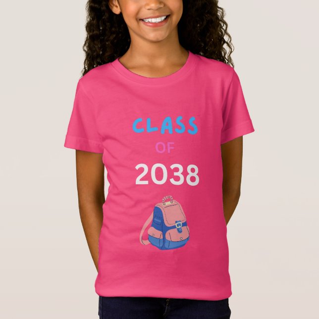 Camiseta Turma de 2038 com mochila (Frente)