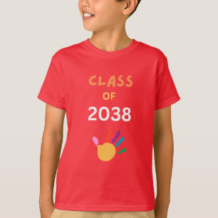 Camiseta Turma de 2038 com tinta de dedo
