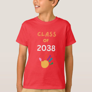 Camiseta Turma de 2038 com tinta de dedo