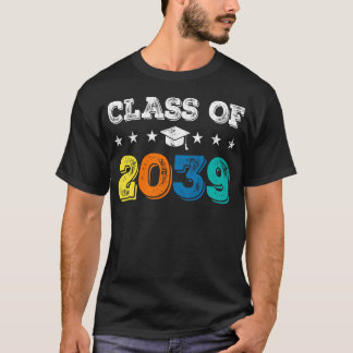 Camiseta Turma de 2039 Cresça Comigo Primeiro Dia de Aula