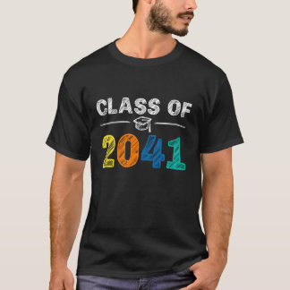 Camiseta Turma de 2041 Cresça Comigo Primeiro Dia de Escola