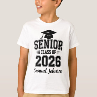 Camiseta Turma de Formatura da Turma de 2026 Nome Personali