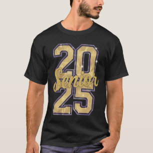 Camiseta Turma De Formatura De 2025 Graduada Ouro