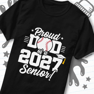 Camiseta Turma de Formatura de 2027 Graduado em Beisebol Pa