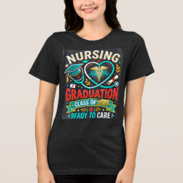 Camiseta Turma de Graduação de Enfermagem de 2026 Pronta pa