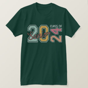 Camiseta Turma de Graduados de 2024 Classe de 2024 Produto 