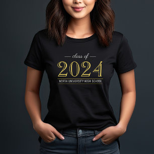 Camiseta Turma de Ouro Elegante de 2022 Formatura Personali