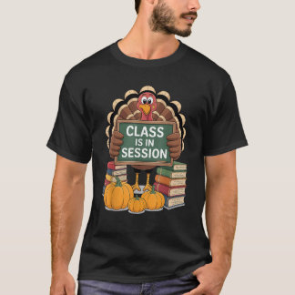 Camiseta Turma em Bonita Escala de Sessão Professor Thanksg