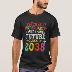 Camiseta Turma Futura De 2035 Assista Ao Jardim De Infância