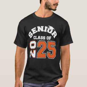 Camiseta Turma Sênior De 2025 Faculdade Ensino Médio Gradua