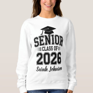 Camiseta Turma Sênior de 2026 Formatura Nome Personalizado
