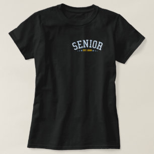 Camiseta Turma Sênior Personalizada De 2026 Graduação Azul