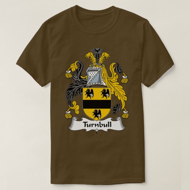 Camiseta Turnbull Casaco de Guarda Familiar de Armas (Frente do Design)