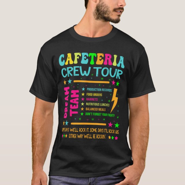 Camiseta Turnê de Café Turnê Almoço A Equipe Sonhadora De V (Frente)