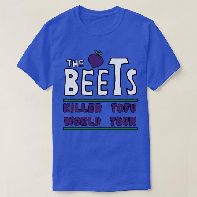 Camiseta Turnê de Tofu, Assassino de BEETS (Frente do Design)