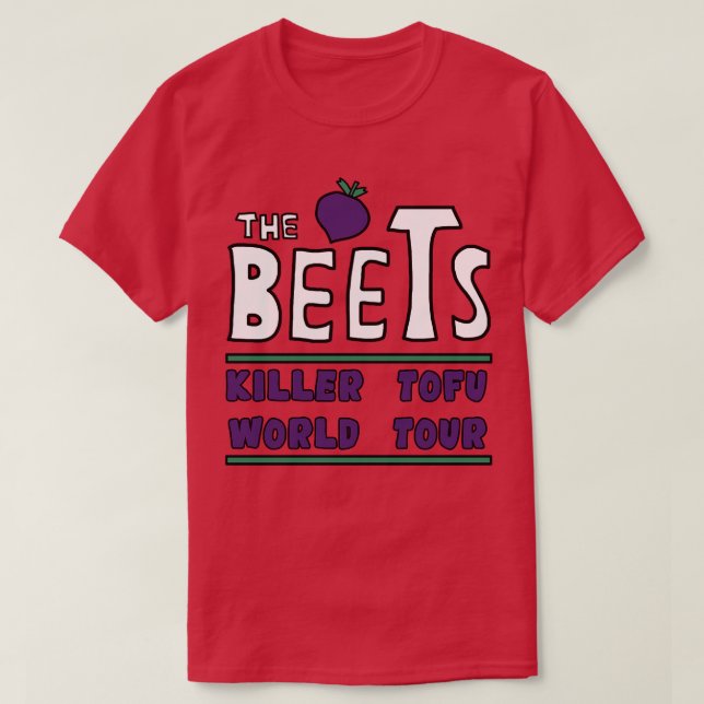 Camiseta Turnê de Tofu, Assassino de BEETS (Frente do Design)