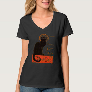 Camiseta Turnê Do Gato Preto Paris Vector Envelhecido 2
