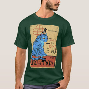 Camiseta Turnê do tigre Derpy Azul