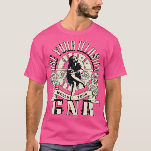 Camiseta Turnê Internacional de Ilusões de Rosas das Armas