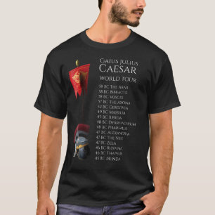 Camiseta Turnê Mundial Roma Antiga Gaius Júlio Cesar