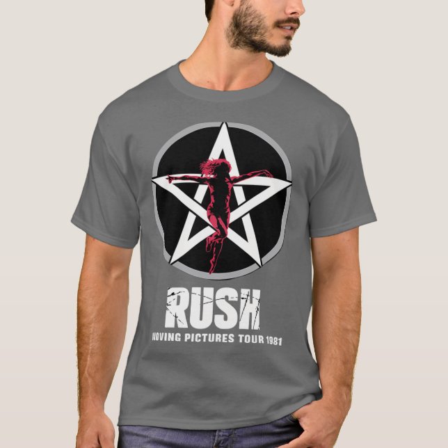 Camiseta Turnê Rock 1981 de Rush (Frente)