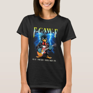 Camiseta Turnê Rooster Punkrock Galo Louco Concerto Pirata