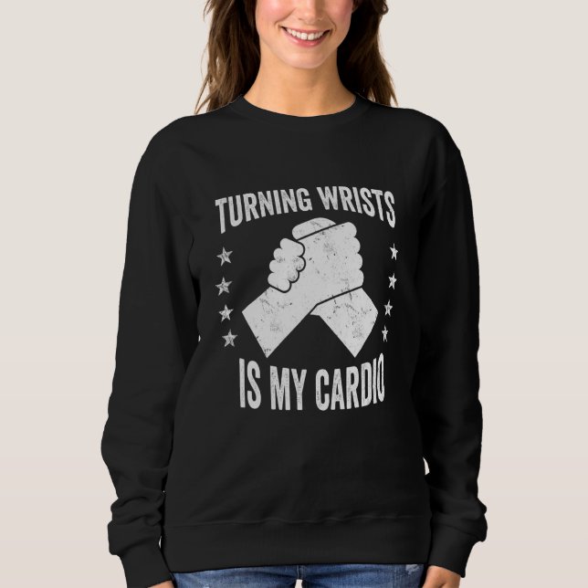 Camiseta Turning Wrists Is My Cardio Hand Wrestling Arm Wre (Frente)