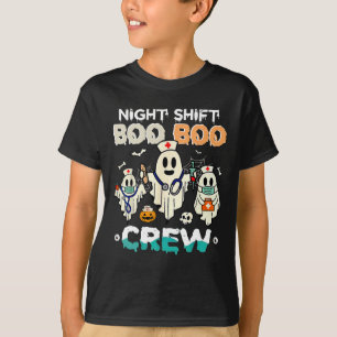 Camiseta Turno Boo Crew Enfermeira Ghost Halloween Enfermei